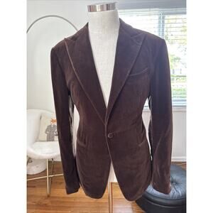 MUSIKA FRERE BROWN velvet dinner jacket Size 40